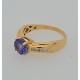 Pre Owned 18ct Tanzanite and Diamond Ring ZB713